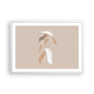 Poster în ramă albă - Moda este distractivă - 70x50 cm