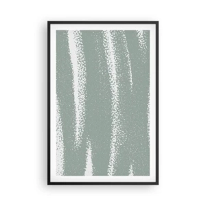 Poster în ramă neagră - Abstracție în stil de iarnă - 61x91 cm