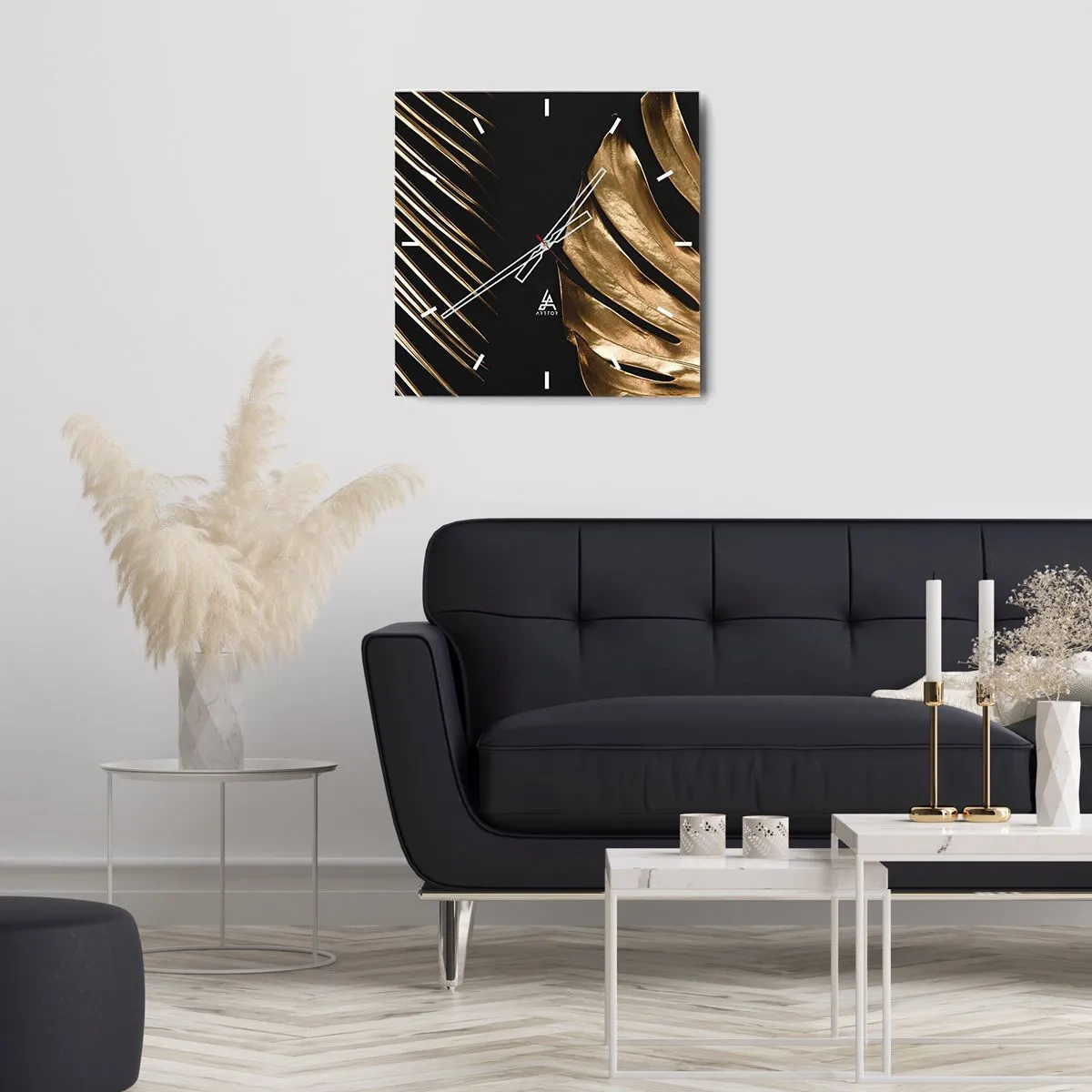 Ceas de perete - Ceas pe sticlă - Diferite și la fel de scumpe - 40x40 cm