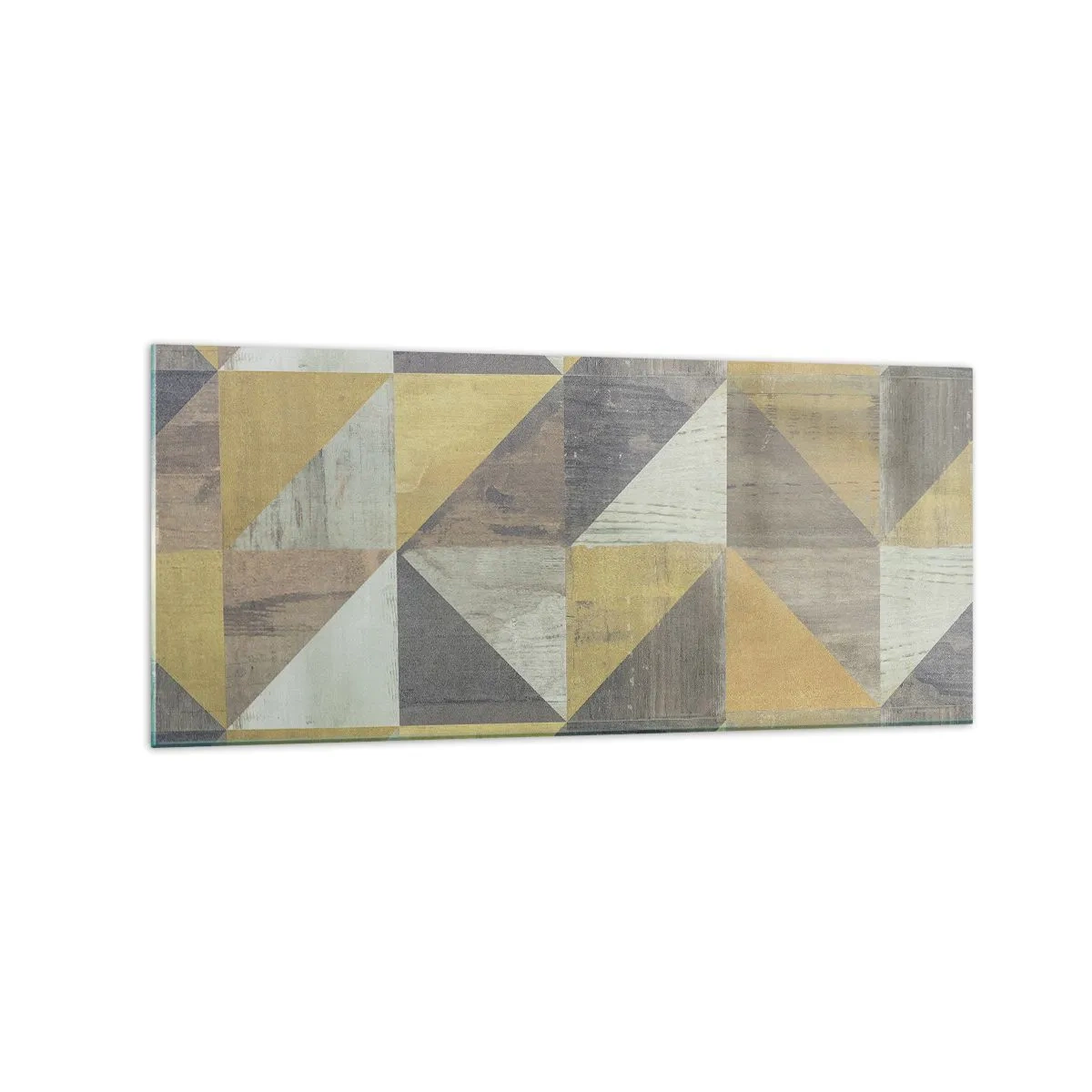 Tablou pe sticlă - La unghiul triunghiului - 120x50 cm