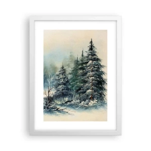 Poster în ramă albă - Gata pentru Crăciun - 30x40 cm