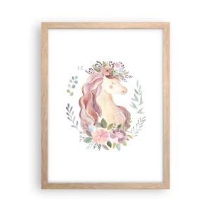 Poster în ramă de stejar deschis - O invitație în lumea basmelor - 30x40 cm