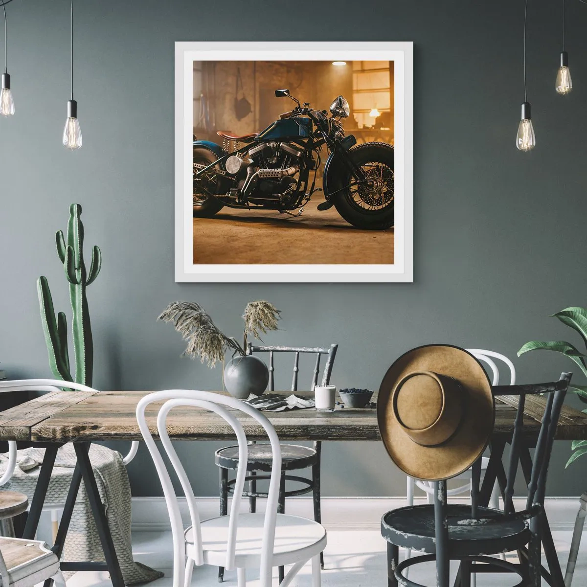 Poster în ramă albă - Pot să fac totul - 60x60 cm