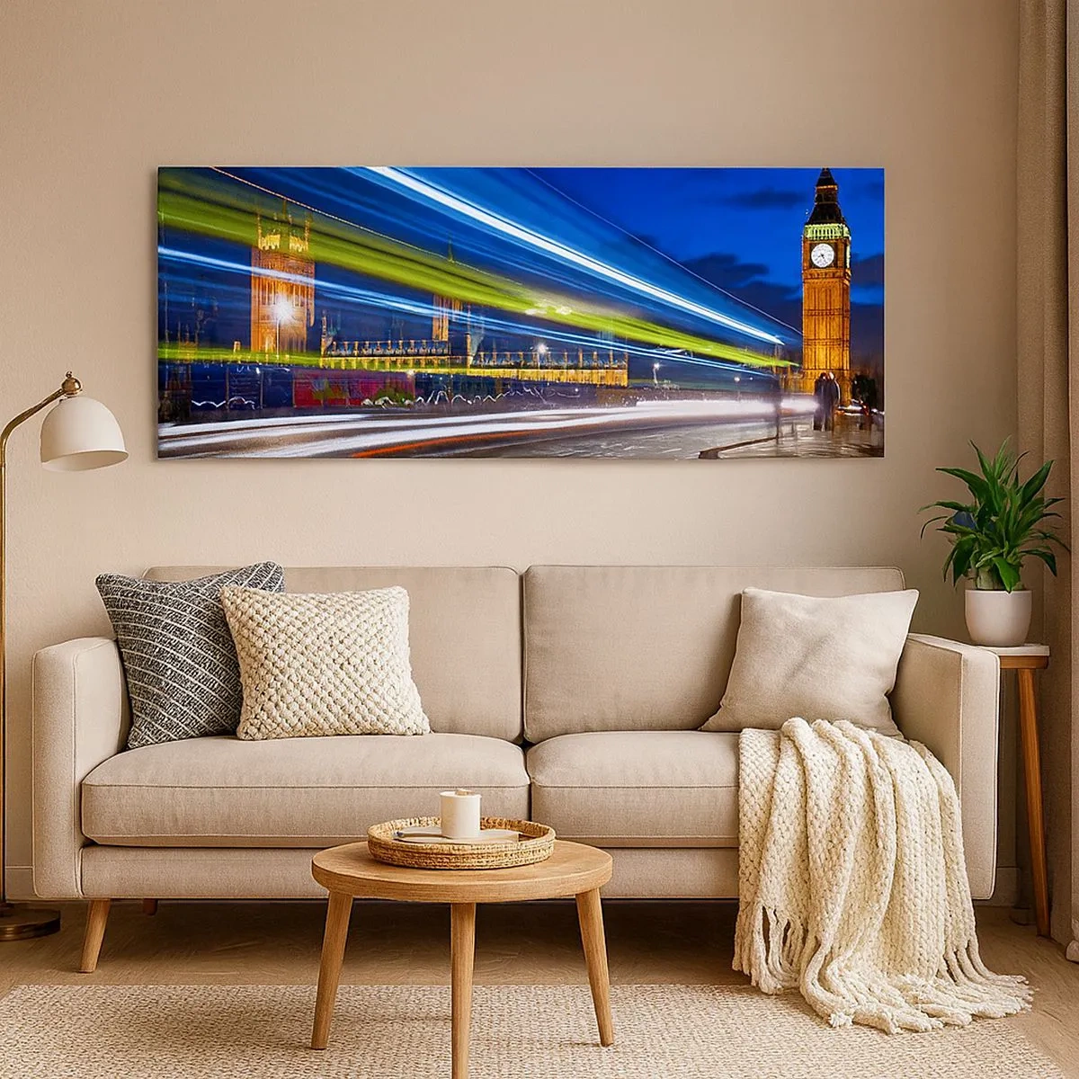 Tablou pe pânză - Sub ochiul lui Big Ben - 100x40 cm