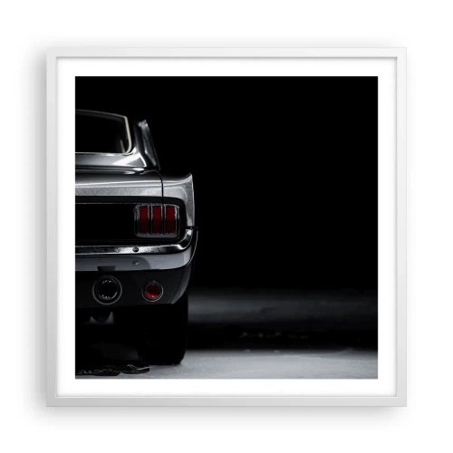 Poster în ramă albă - Farmecul clasicului - 60x60 cm