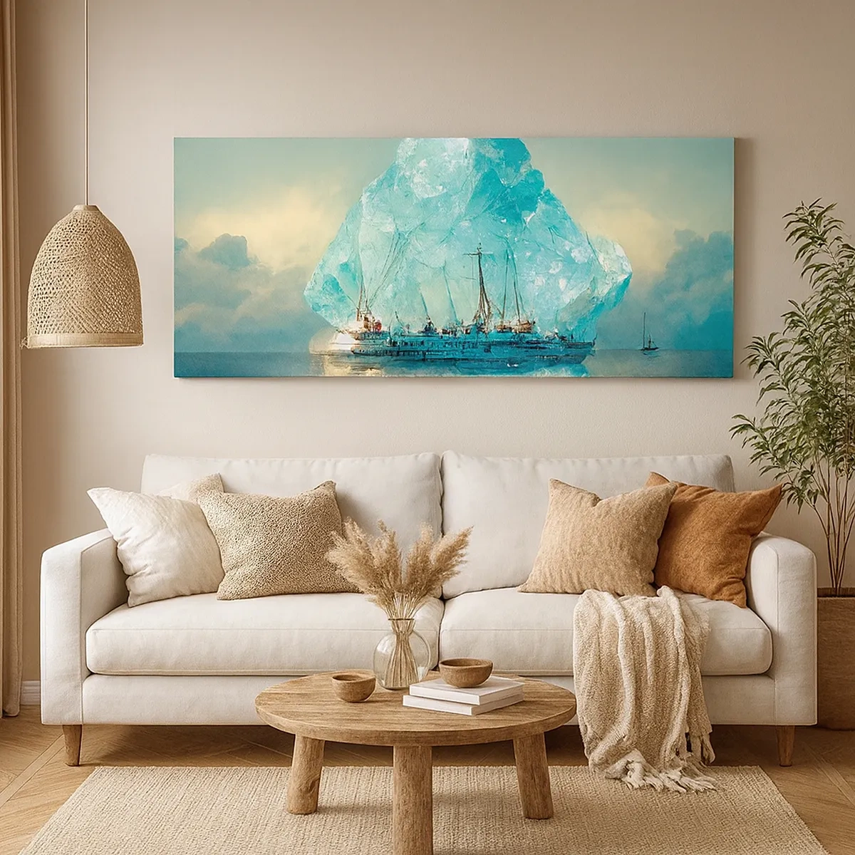 Tablou pe pânză - Diamant arctic - 30x30 cm