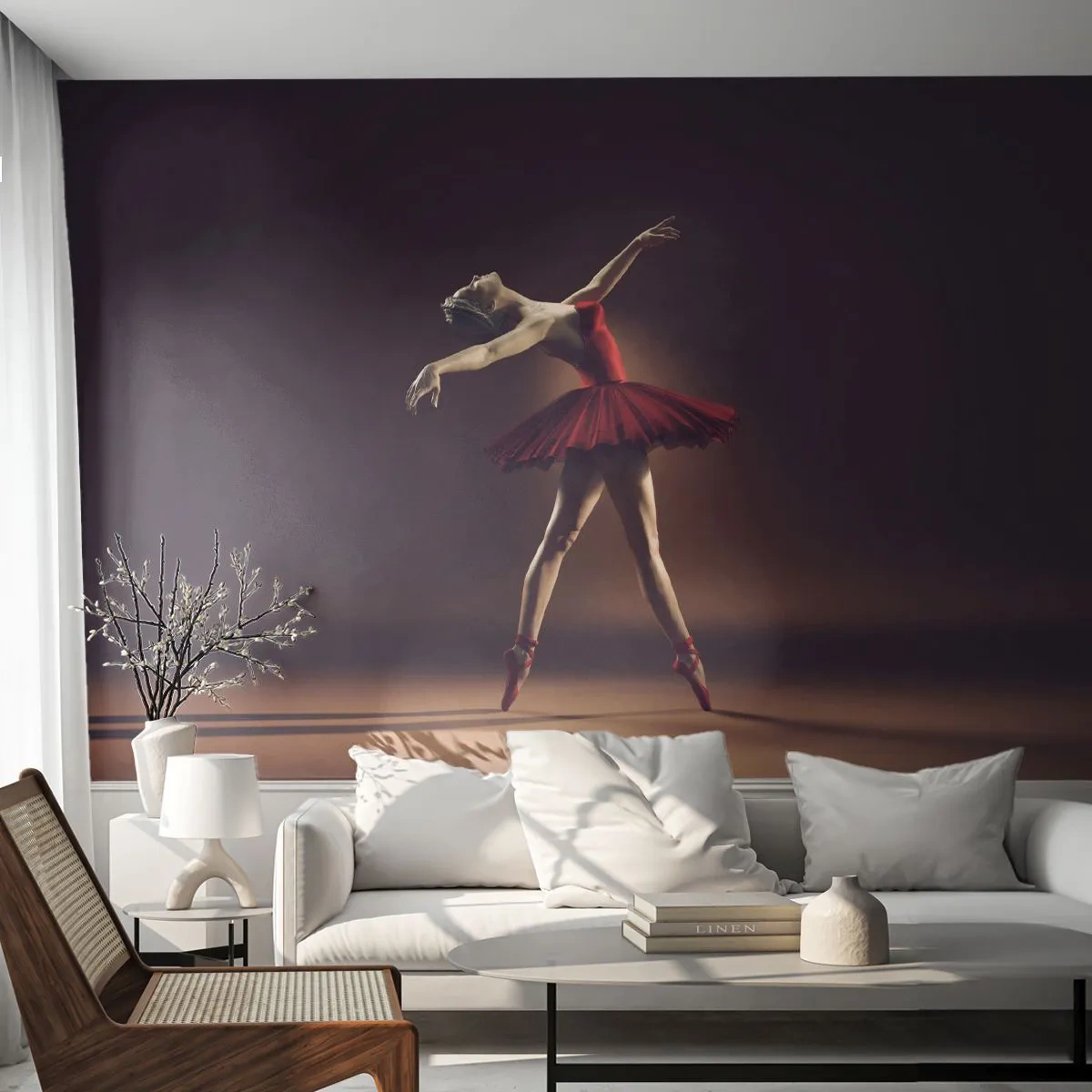 Tapet Premium Sand - Prima balerină - Balerină, Dans, Balet - 100x70 cm