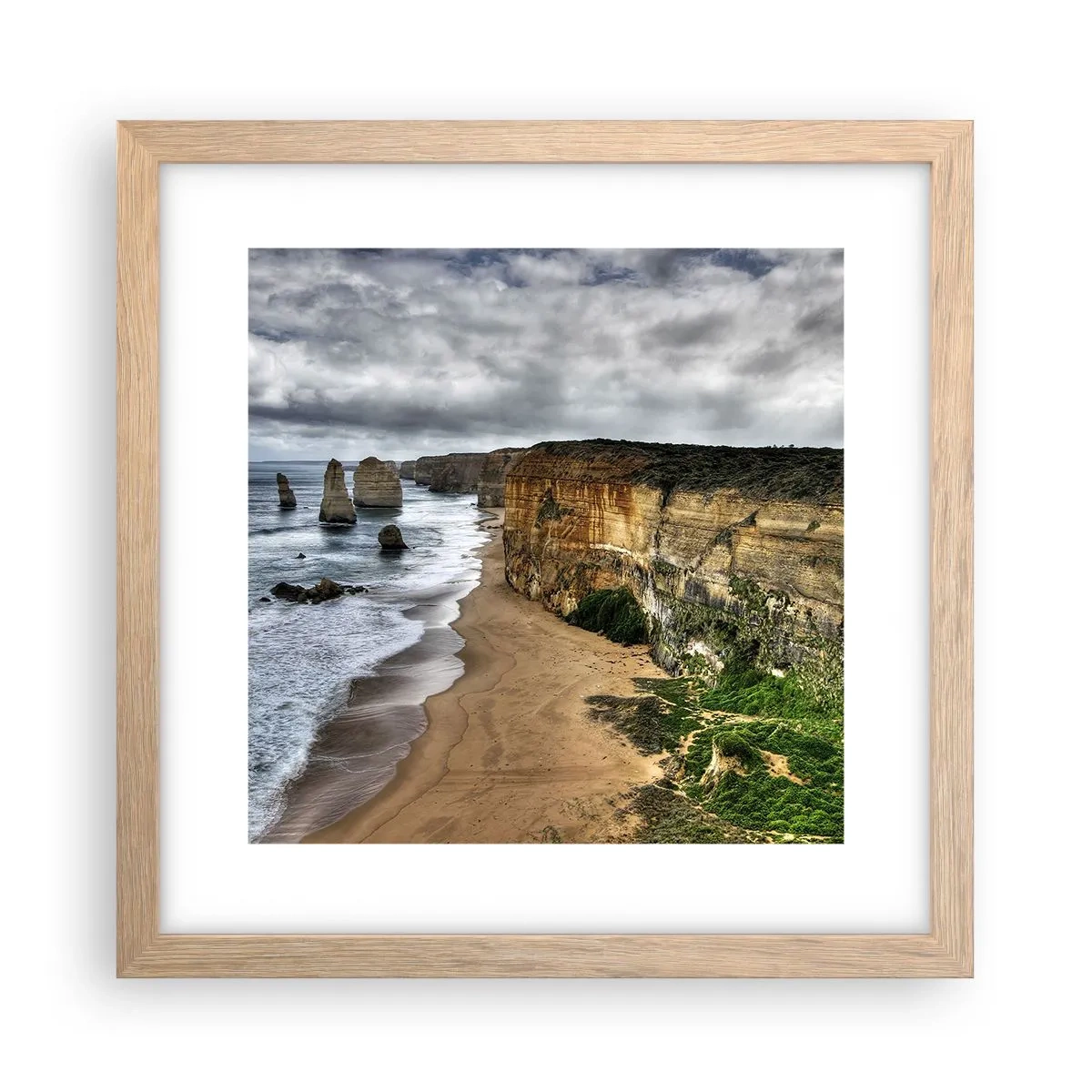 Poster în ramă de stejar deschis - Frumusețe brută - 30x30 cm