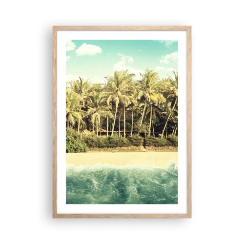 Poster în ramă de stejar deschis - Ce zici de aici? - 50x70 cm