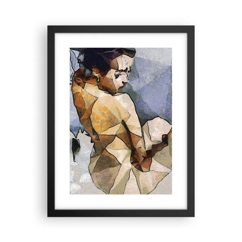 Poster în ramă neagră - Fata cubismică - 30x40 cm