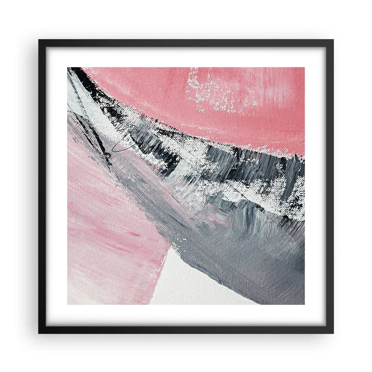 Poster în ramă neagră - Compoziție adaptată - 50x50 cm