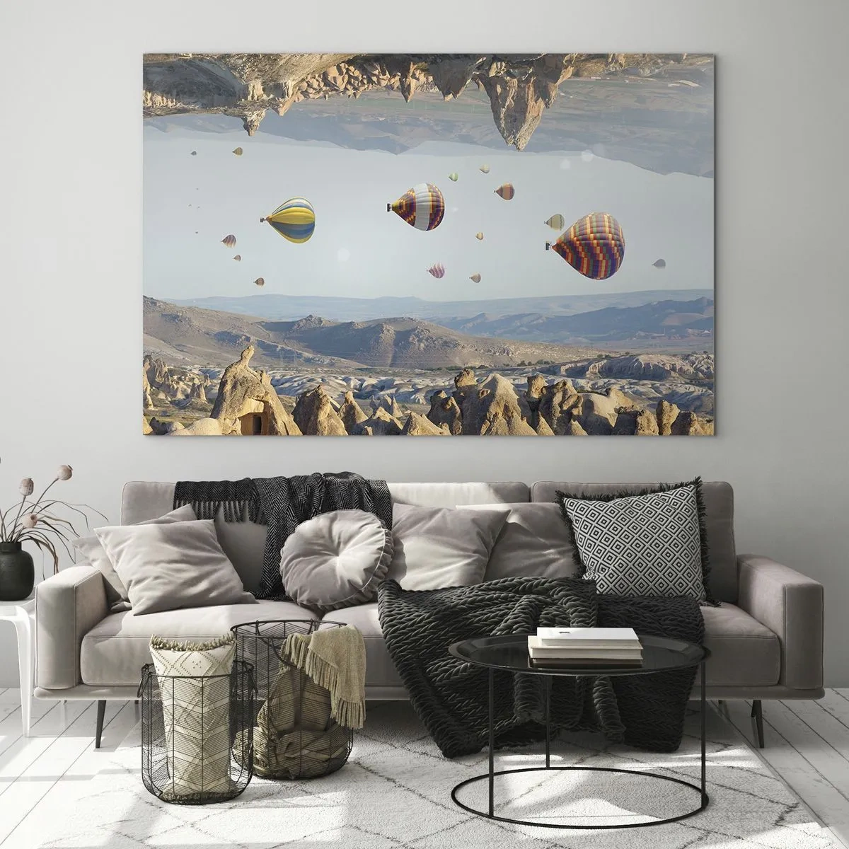 Tablou pe sticlă - Orice este posibil aici - 100x70 cm