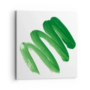 Tablou pe pânză - Glumă verde - 70x70 cm