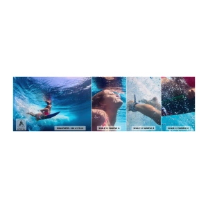 Mostră de Tapet Standard Eco - Profunzimea bucuriei - Surfing, Femeie, Sport - 100x30 cm