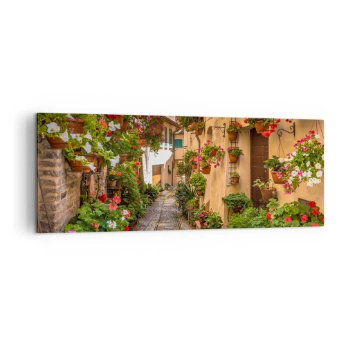 Tablou pe pânză - Străduță italiană - 140x50 cm