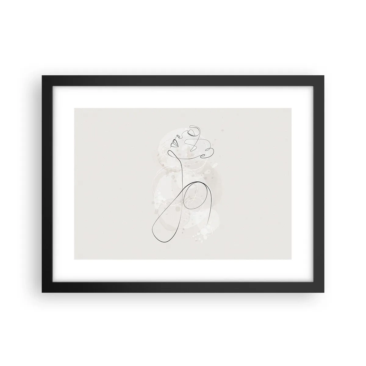 Poster în ramă neagră - Spirala frumuseții - 40x30 cm