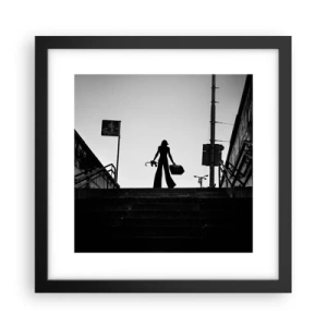 Poster în ramă neagră - Rătăcire urbană - 30x30 cm