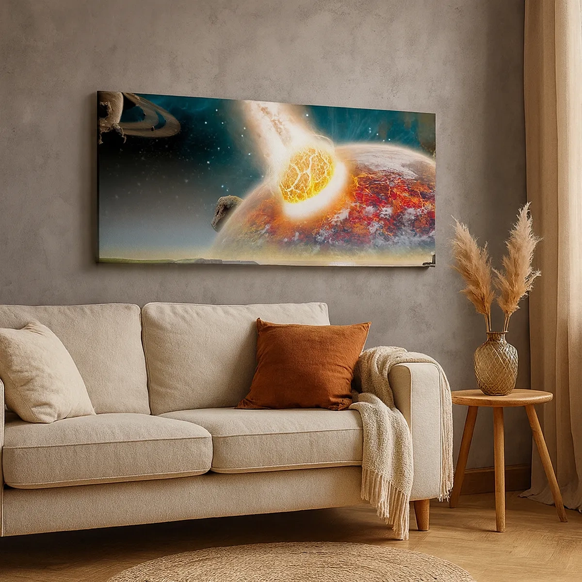 Tablou pe pânză - Drama spațială - 30x30 cm