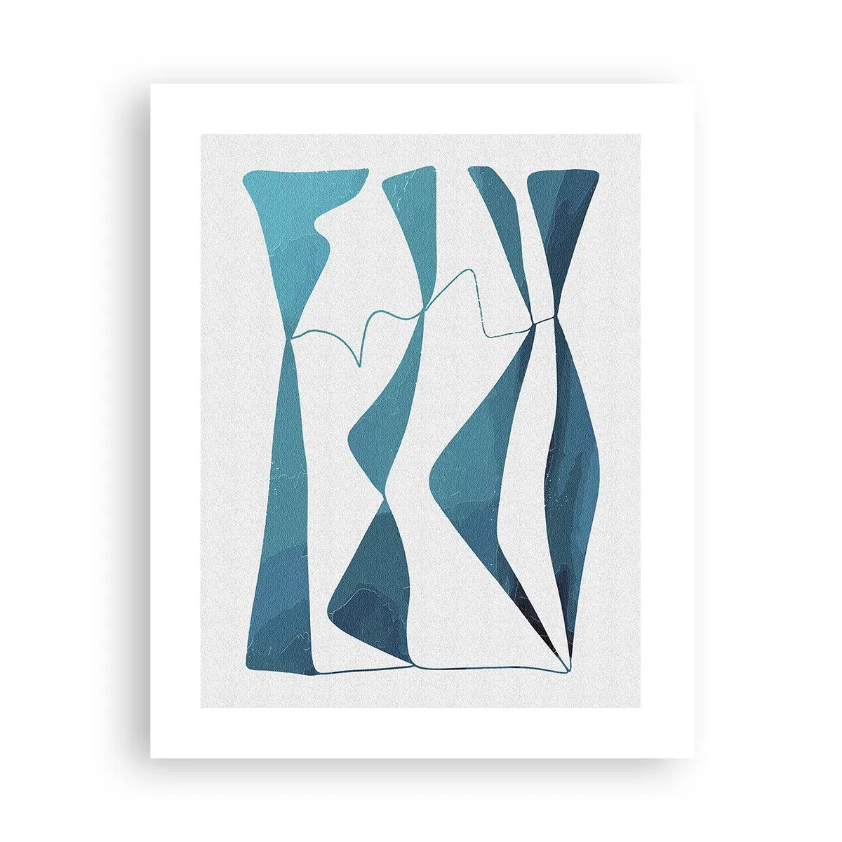 Poster - Abstracție: relație turcoaz - 40x50 cm