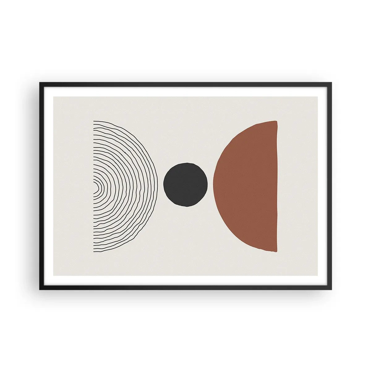 Poster în ramă neagră - În centrul atenției - 100x70 cm