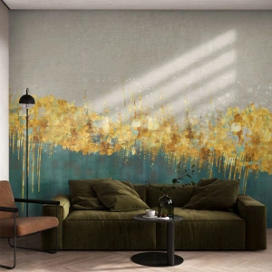 Tapet Premium Sand - Frontiera de aur - Art Deco, Bucată, Pastel - 100x70 cm