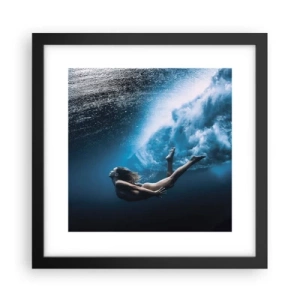 Poster în ramă neagră - Sirena modernă - 30x30 cm