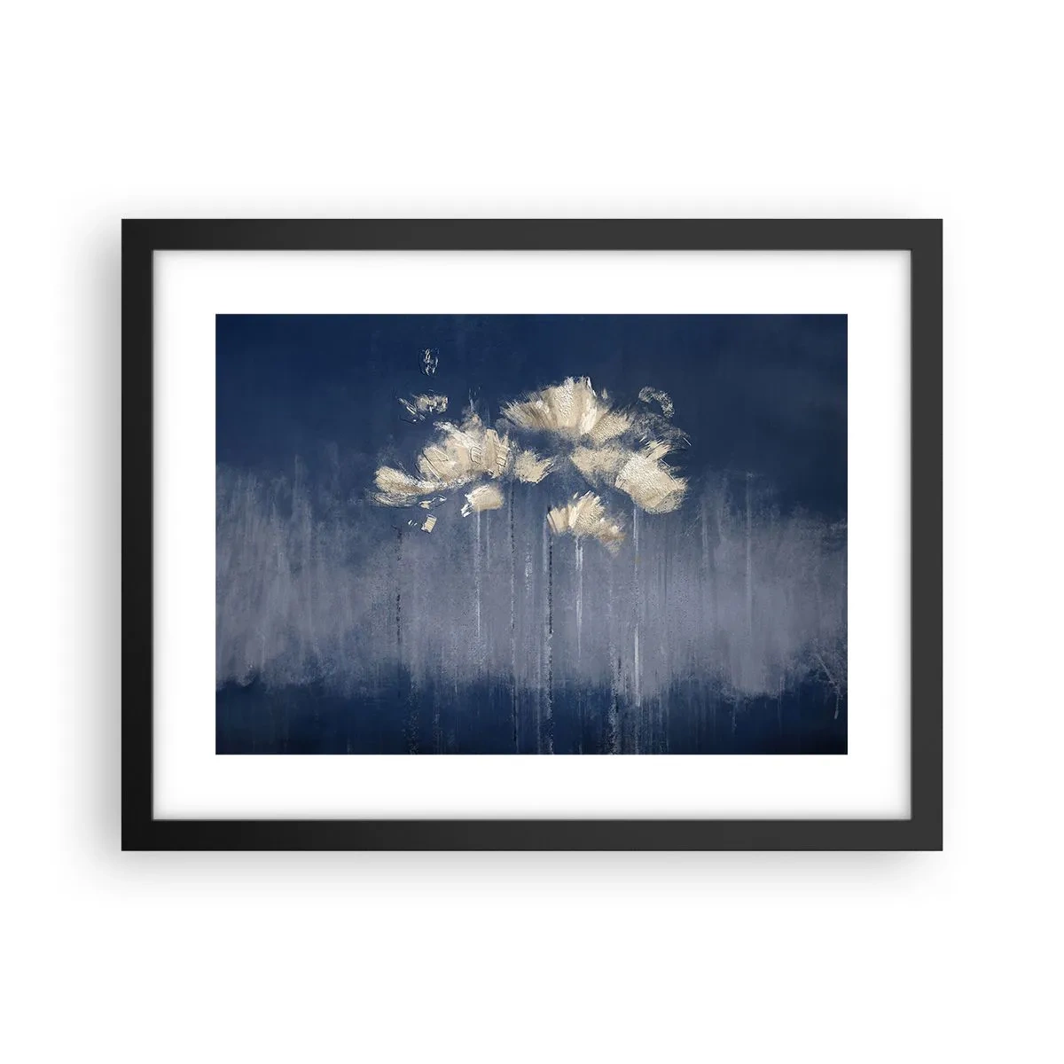 Poster în ramă neagră - Ca petalele în vânt - 40x30 cm