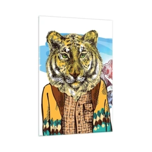 Tablou pe sticlă - Nu atât de sălbatic cum este cunoscut - 80x120 cm