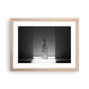 Poster în ramă de stejar deschis - Simplitate sofisticată - 40x30 cm