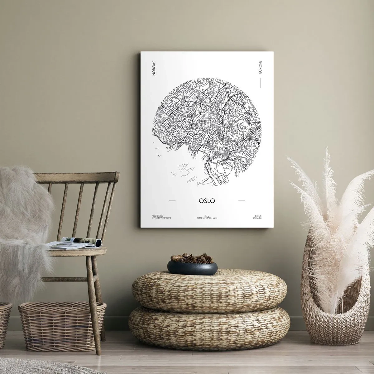 Tablou pe pânză - Anatomia Oslo - 65x120 cm