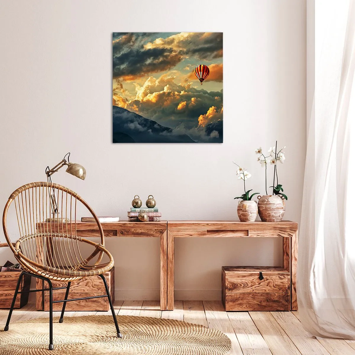 Tablou pe pânză - Zbor pentru că vreau - 30x30 cm