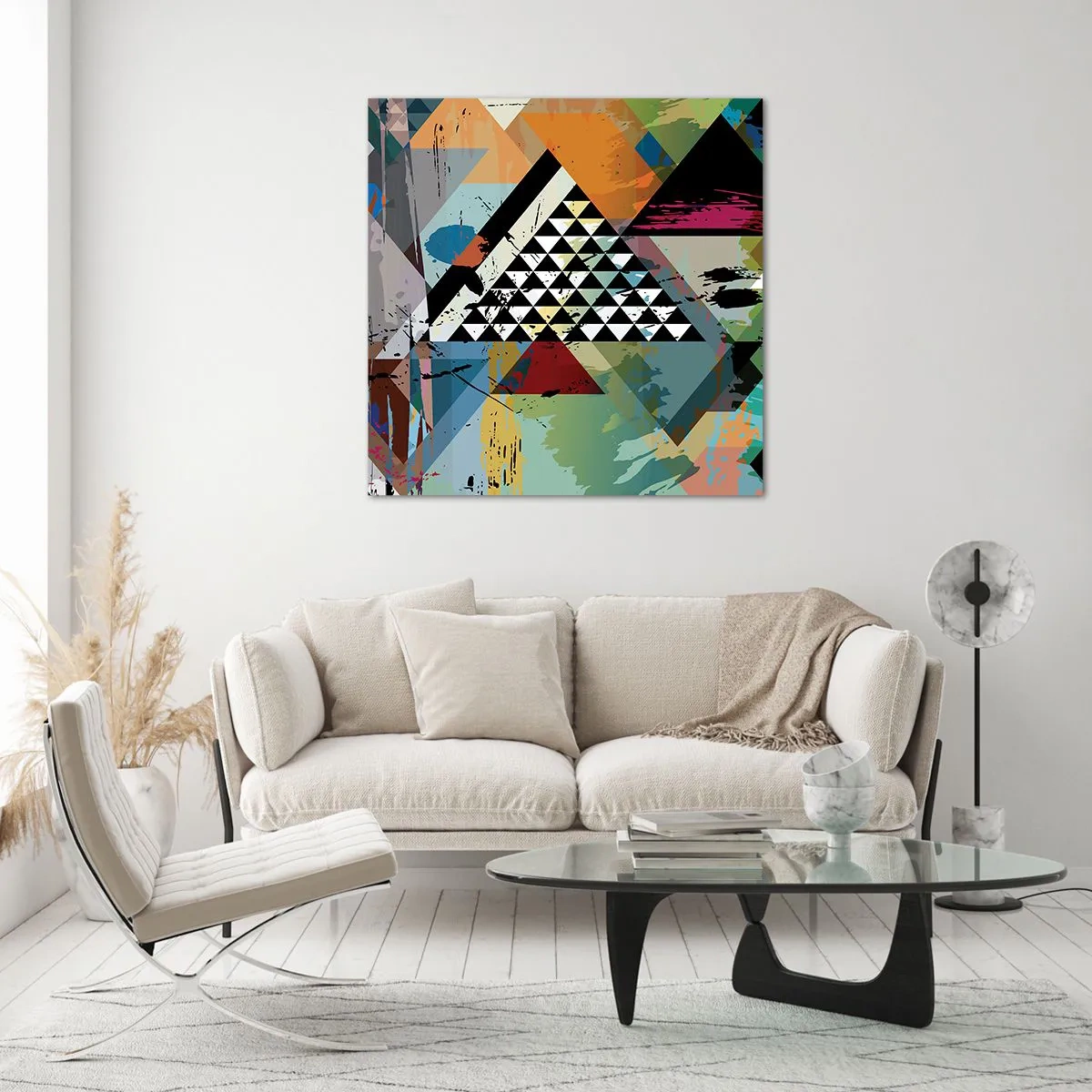 Tablou pe sticlă - Cât de simplu - 40x40 cm