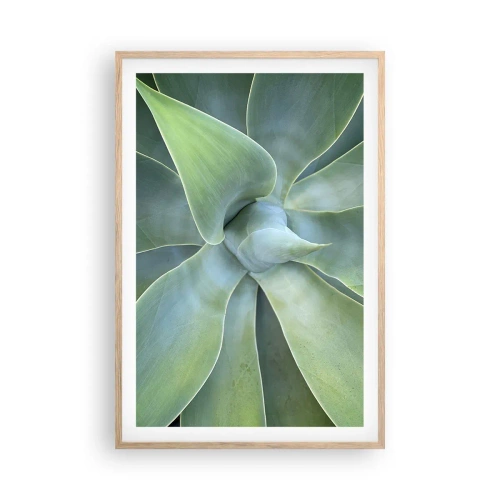 Poster în ramă de stejar deschis - Nașterea verdeții - 61x91 cm