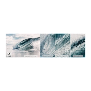 Mostră tapet Premium Canvas - Summitul apei - Valul mării, Mare, Ocean - 100x30 cm
