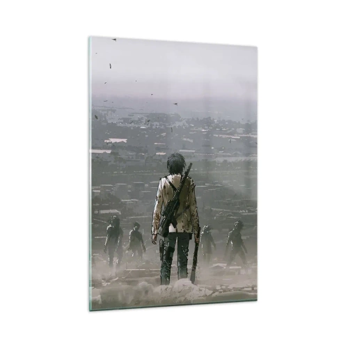 Tablou pe sticlă - Ultimul om în picioare? - 80x120 cm