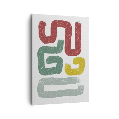 Tablou pe pânză - Într-o limbă necunoscută - 50x70 cm