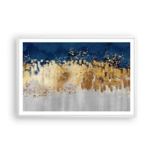 Poster în ramă albă - Compoziție modernă cu bliț - 91x61 cm