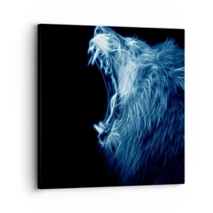 Tablou pe pânză - Mânia înflăcărată a regelui - 30x30 cm