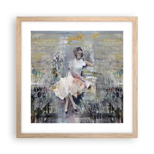 Poster în ramă de stejar deschis - Clasică și modernă - 40x40 cm