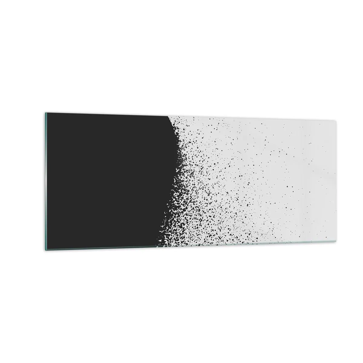 Tablou pe sticlă - Mișcarea particulelor - 100x40 cm