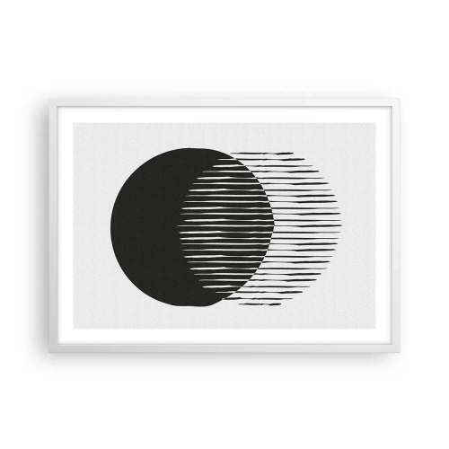 Poster în ramă albă - Alter ego-ul său - 70x50 cm