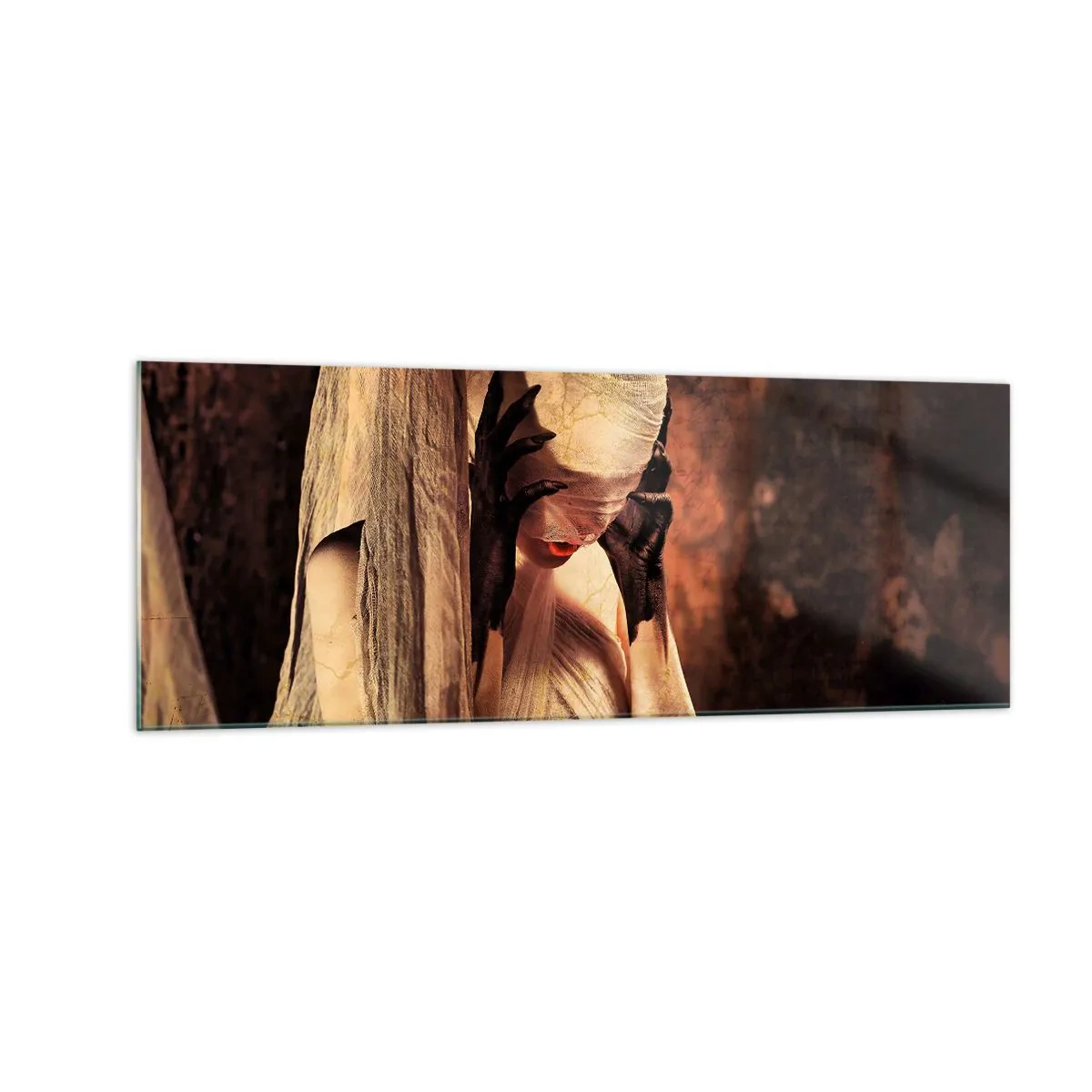 Tablou pe sticlă - Între bine și rău - 140x50 cm