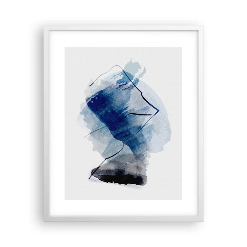Poster în ramă albă - Iceberg - 40x50 cm