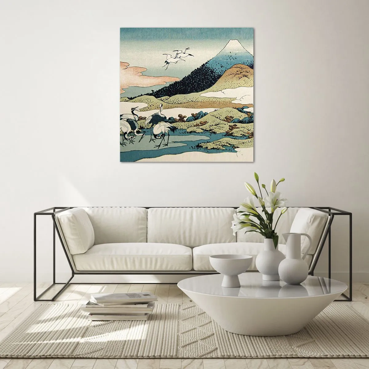 Tablou pe sticlă - În mod japonez - 30x30 cm