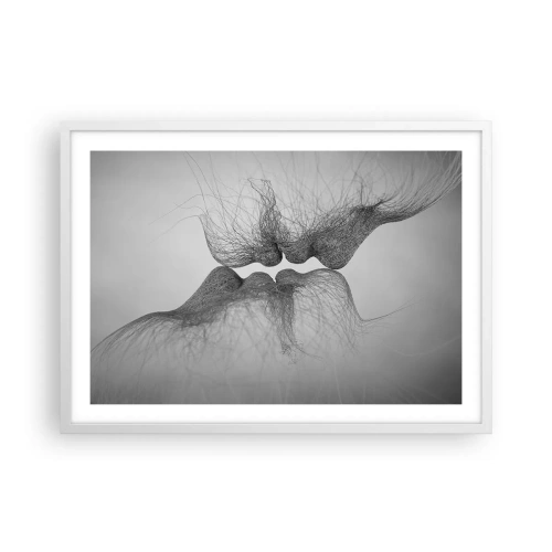 Poster în ramă albă - Sărutul vântului - 70x50 cm