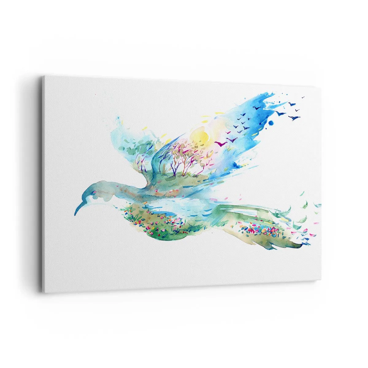 Tablou pe pânză - Pe aripile naturii - 100x70 cm