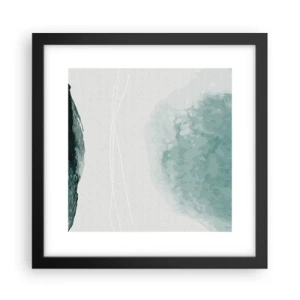 Poster în ramă neagră - Întâlnire cu ceața - 30x30 cm