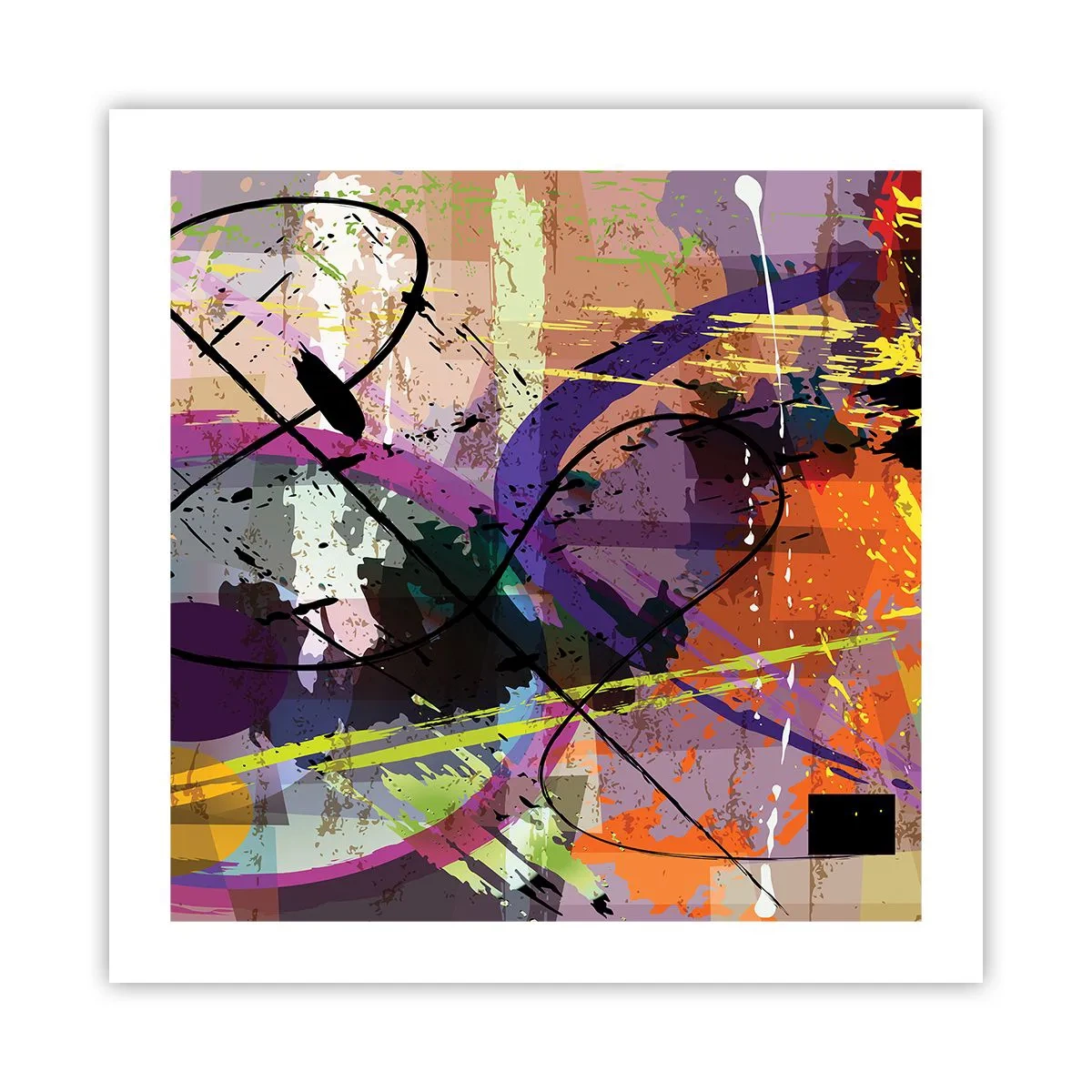 Poster - Poate fi drept sau de jur împrejur - 50x50 cm