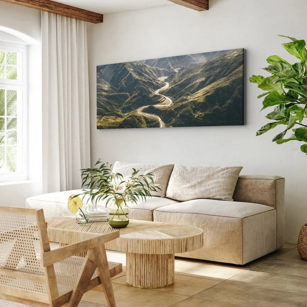 Tablou pe pânză - Direct din inima munților - 140x50 cm