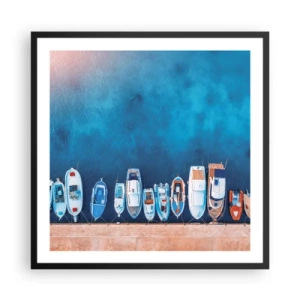 Poster în ramă neagră - Aliniere - 60x60 cm